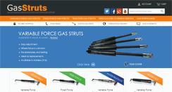 Desktop Screenshot of gasstruts.co.uk